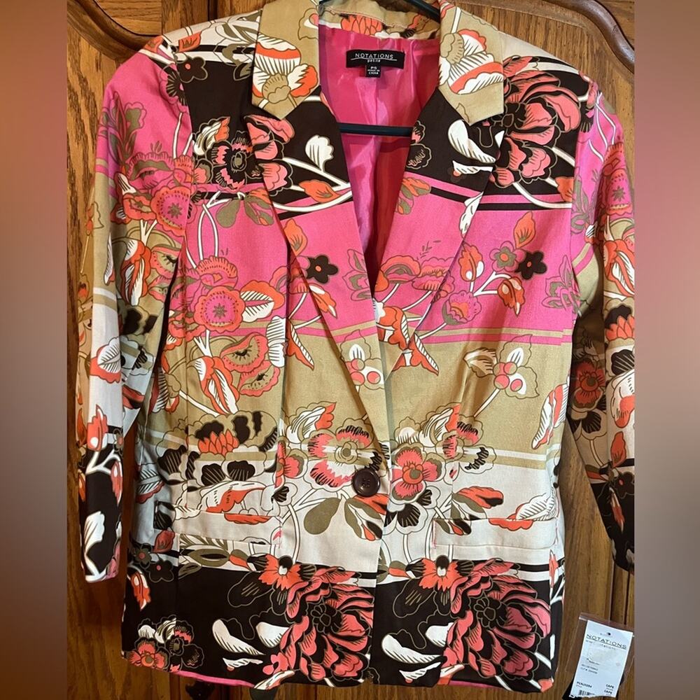 Notations Multicolored Floral Jacket PS